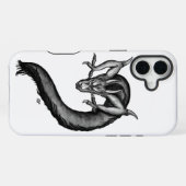 Coque iPhone 16 Plus Dragon en style tatouage (Verso Horizontal)