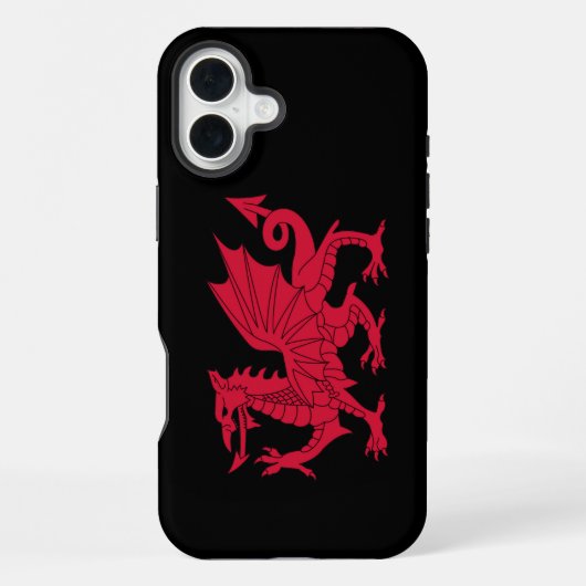 Coque iPhone 16 Plus Dragon gallois (Verso)