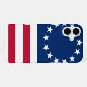 Coque iPhone 16 Plus drapeau de Betsy Ross (Verso Horizontal)