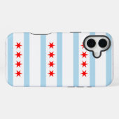 Coque iPhone 16 Plus Drapeau de Chicago, Illinois (Verso Horizontal)