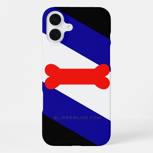 Coque iPhone 16 Plus Drapeau de fierté de jeu de chiots de SlipperyJoe  (Verso)