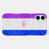 Coque iPhone 16 Plus Drapeau de fierté de la culture drag de SlipperyJo (Verso Horizontal)