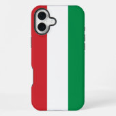 Coque iPhone 16 Plus Drapeau de la Hongrie (Verso)