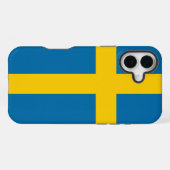 Coque iPhone 16 Plus Drapeau de la Suède (Verso Horizontal)