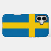 Coque iPhone 16 Plus Drapeau de la Suède (Verso Horizontal)