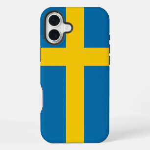 Coque iPhone 16 Plus Drapeau de la Suède