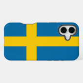 Coque iPhone 16 Plus Drapeau de la Suède (Verso Horizontal)