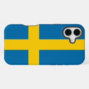 Coque iPhone 16 Plus Drapeau de la Suède