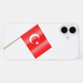 Coque iPhone 16 Plus Drapeau de la Turquie (Verso Horizontal)