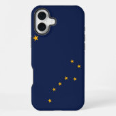 Coque iPhone 16 Plus Drapeau de l'Alaska (Verso)