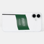 Coque iPhone 16 Plus Drapeau de l'Arabie saoudite (Verso Horizontal)