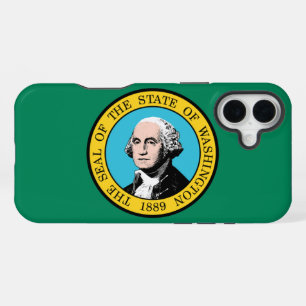 Coque iPhone 16 Plus Drapeau de Washington