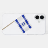 Coque iPhone 16 Plus Drapeau d'Israël (Verso Horizontal)
