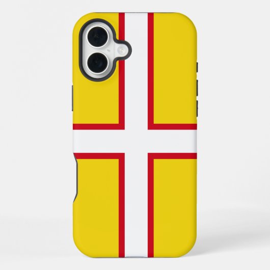 Coque iPhone 16 Plus Drapeau du Dorset (Verso)