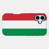 Coque iPhone 16 Plus Drapeau Hongrie (Verso Horizontal)