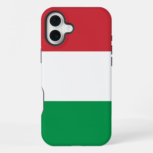Coque iPhone 16 Plus Drapeau Italie (Verso)