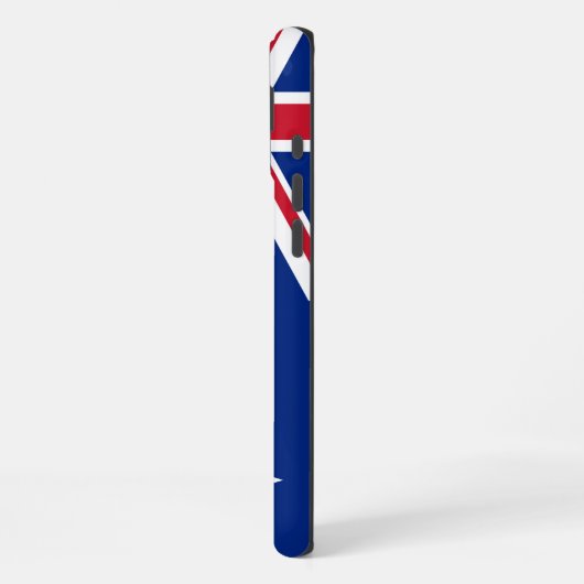 Coque iPhone 16 Plus Drapeau néo-zélandais (Côté gauche)