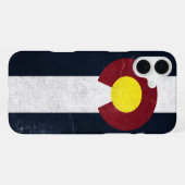 Coque iPhone 16 Plus Drapeau noir du Colorado (Verso Horizontal)