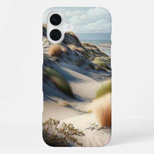 Coque iPhone 16 Plus Dunes Dorées (Verso)
