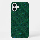 Coque iPhone 16 Plus Eau sur métal vert (Verso)