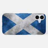 Coque iPhone 16 Plus Écosse Grunge - Croix de Saint-André (Verso Horizontal)