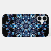 Coque iPhone 16 Plus Effet Cristal Bleu (Verso Horizontal)