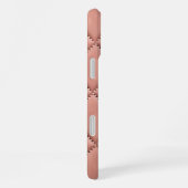 Coque iPhone 16 Plus Effet de tissu rose (Côté droit)
