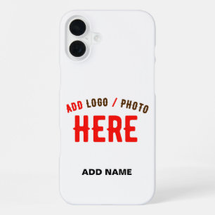 COQUE iPhone 16 PLUS ÉLÉGANT BLANC PERSONNALISABLE MODERNE VERIFIED MAR