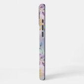 Coque iPhone 16 Plus Elegant Gold Botanical Marble Mongram (Côté gauche)