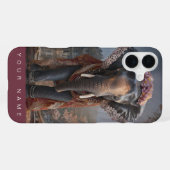 Coque iPhone 16 Plus Éléphant Botanique (Verso Horizontal)