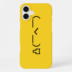 Coque iPhone 16 Plus Emoticône du doigt moyen en colère Kaomoji japonai