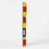 Coque iPhone 16 Plus Espagne : Drapeau de La Senyera Catalogne (Côté droit)