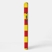 Coque iPhone 16 Plus Espagne : Drapeau de La Senyera Catalogne (Côté gauche)