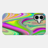 Coque iPhone 16 Plus Esprit de brise estivale, Abstrait Rainbowart 3D (Verso Horizontal)
