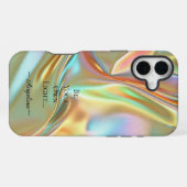 Coque iPhone 16 Plus Esthétique holographique (Verso Horizontal)