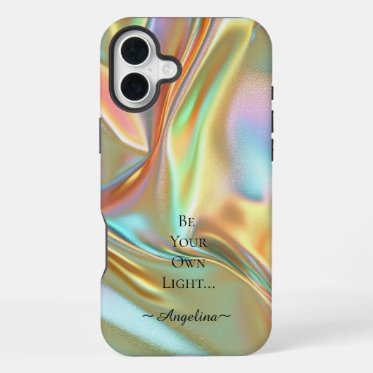 Coque iPhone 16 Plus Esthétique holographique (Verso)