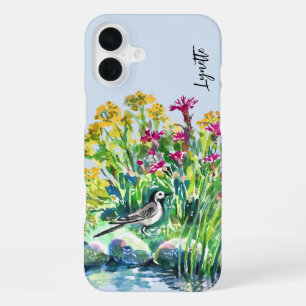 Coque iPhone 16 Plus Été, wagon, fleurs sauvages