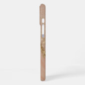 Coque iPhone 16 Plus Étui chic monogrammé à encre d'alcool - Mate iPhon (Côté gauche)