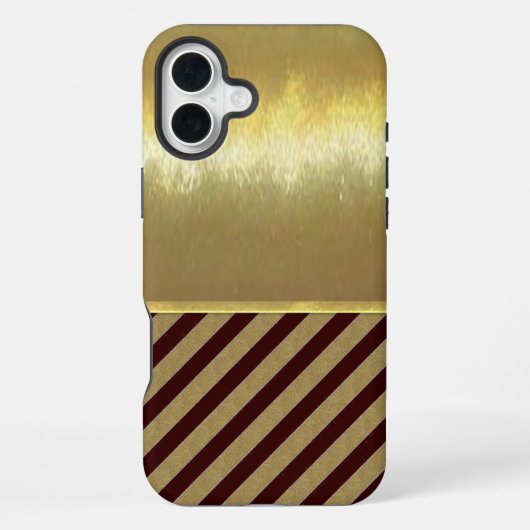 Coque iPhone 16 Plus Étui de conception iPhone or (Verso)
