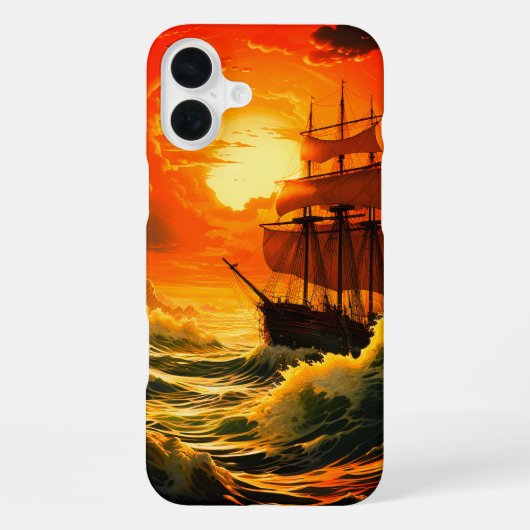 Coque iPhone 16 Plus Étui de téléphone de bateau (Verso)