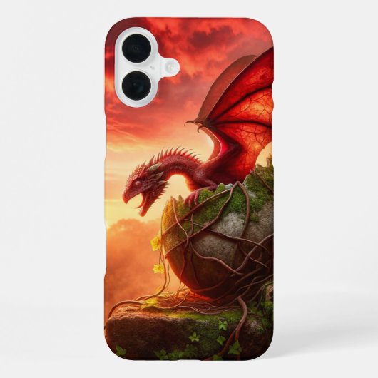Coque iPhone 16 Plus Étui de téléphone Dragon (Verso)