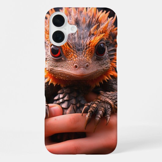 Coque iPhone 16 Plus Étui de téléphone Dragon Mignon (Verso)