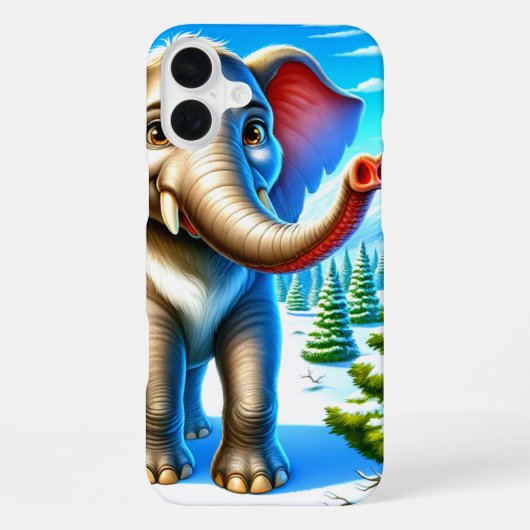 Coque iPhone 16 Plus Étui de téléphone éléphant (Verso)