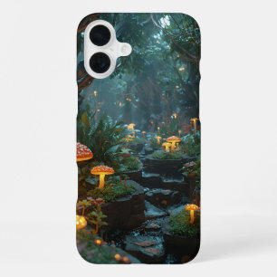 Coque iPhone 16 Plus Étui de téléphone Fantasy - Scène de forêt enchant