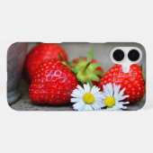 Coque iPhone 16 Plus Étui de téléphone fraises (Verso Horizontal)