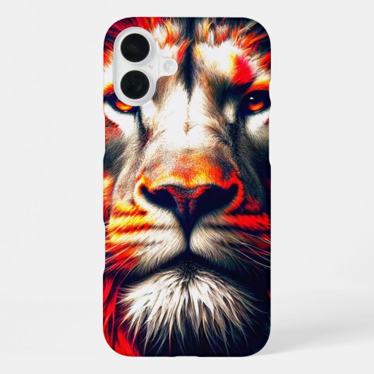 Coque iPhone 16 Plus Étui de téléphone Lion (Verso)