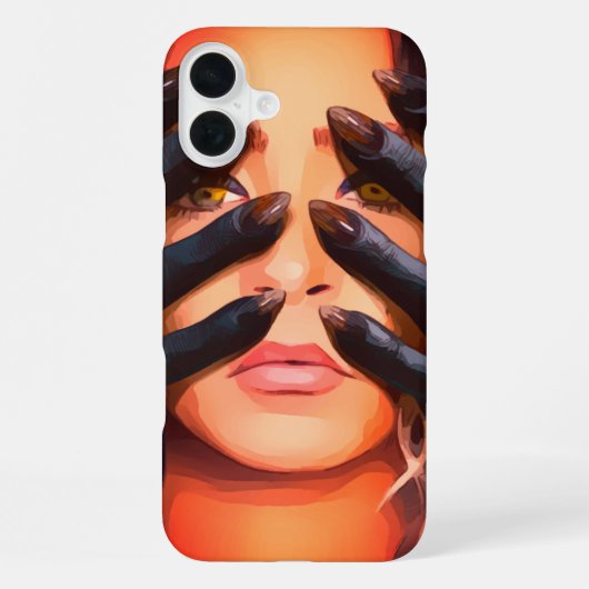 Coque iPhone 16 Plus Étui de téléphone Mains Maléfiques (Verso)