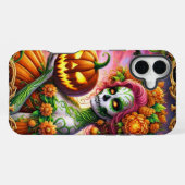 Coque iPhone 16 Plus Étui de téléphone Pumpkin Lady (Verso Horizontal)