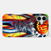 Coque iPhone 16 Plus Étui de téléphone Pumpkin Man (Verso Horizontal)