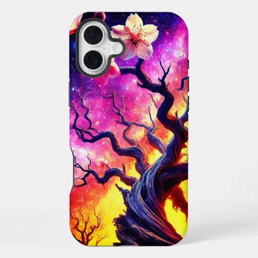 Coque iPhone 16 Plus Étui de téléphone Sunset Tree (Verso)